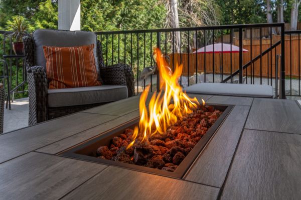 Gas Fire Pit Installation in Glen Allen